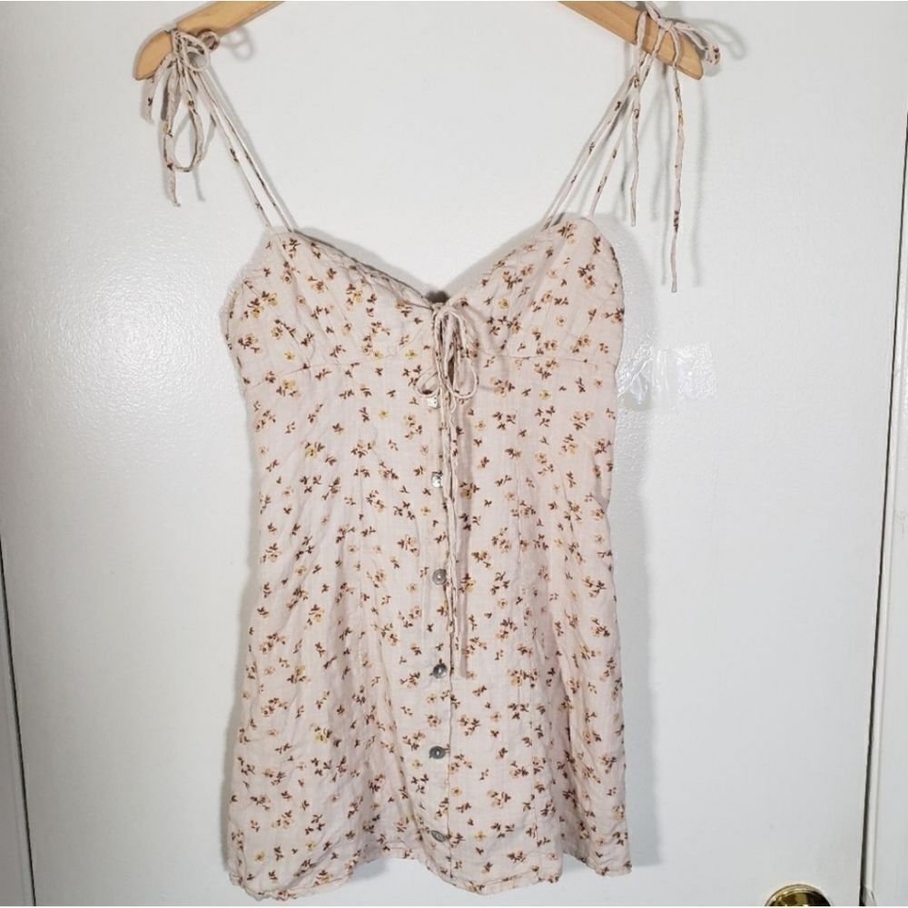 Princess Polly Floral Lined Mini Dress Size 4